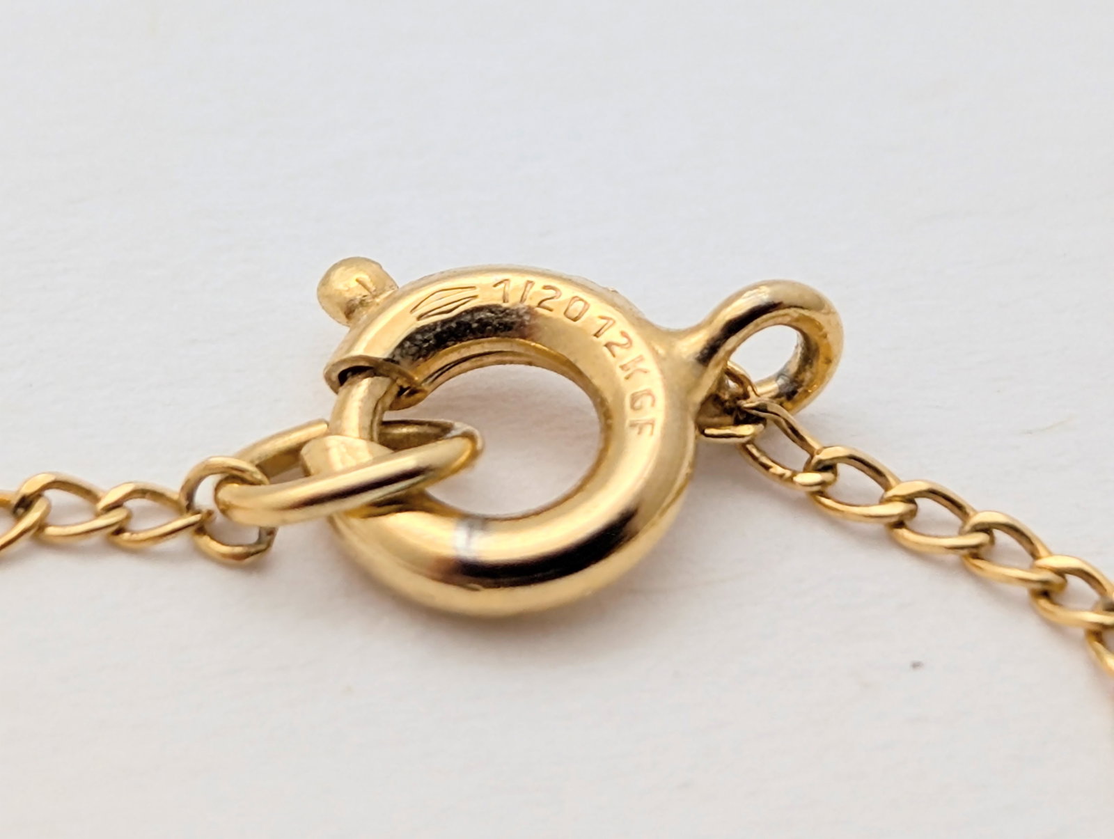 12K Gold filled Opal Drop Ladies Necklace - 7