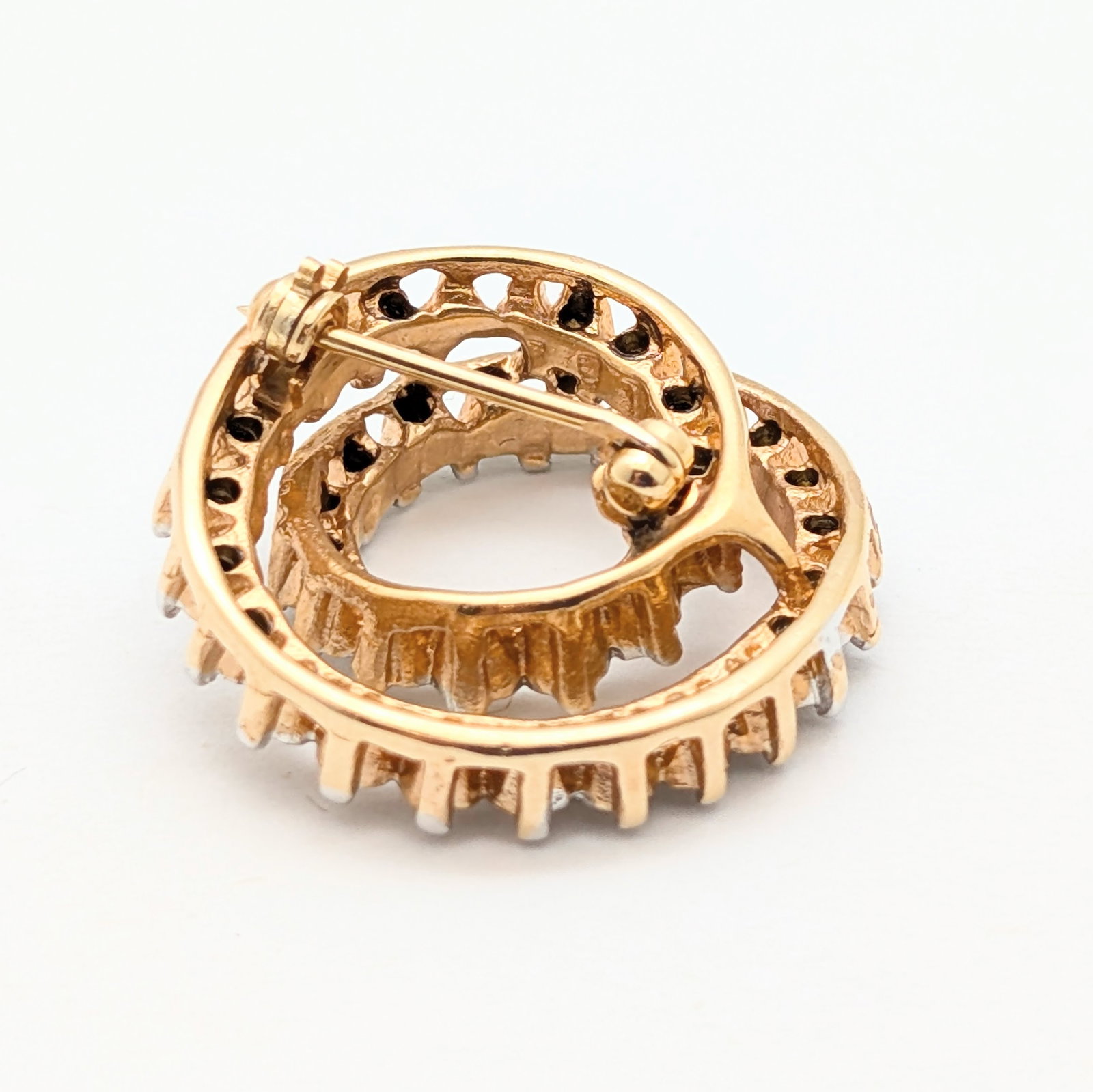 Spiral Rhinestone Ladies Brooch - 3