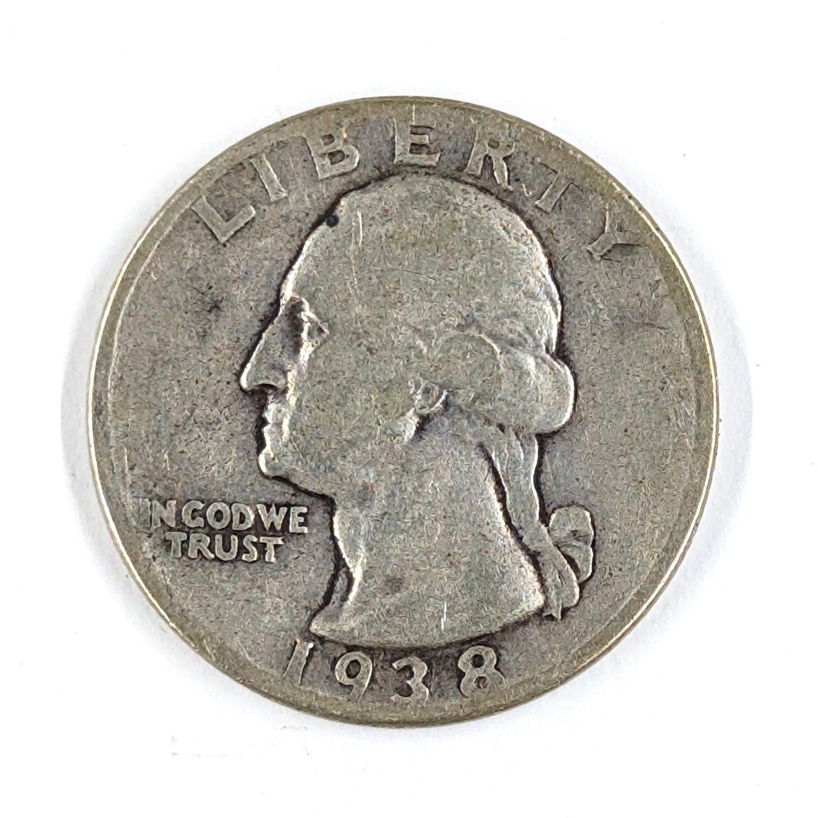 1938 Silver Washington Quarter (1 of 2)