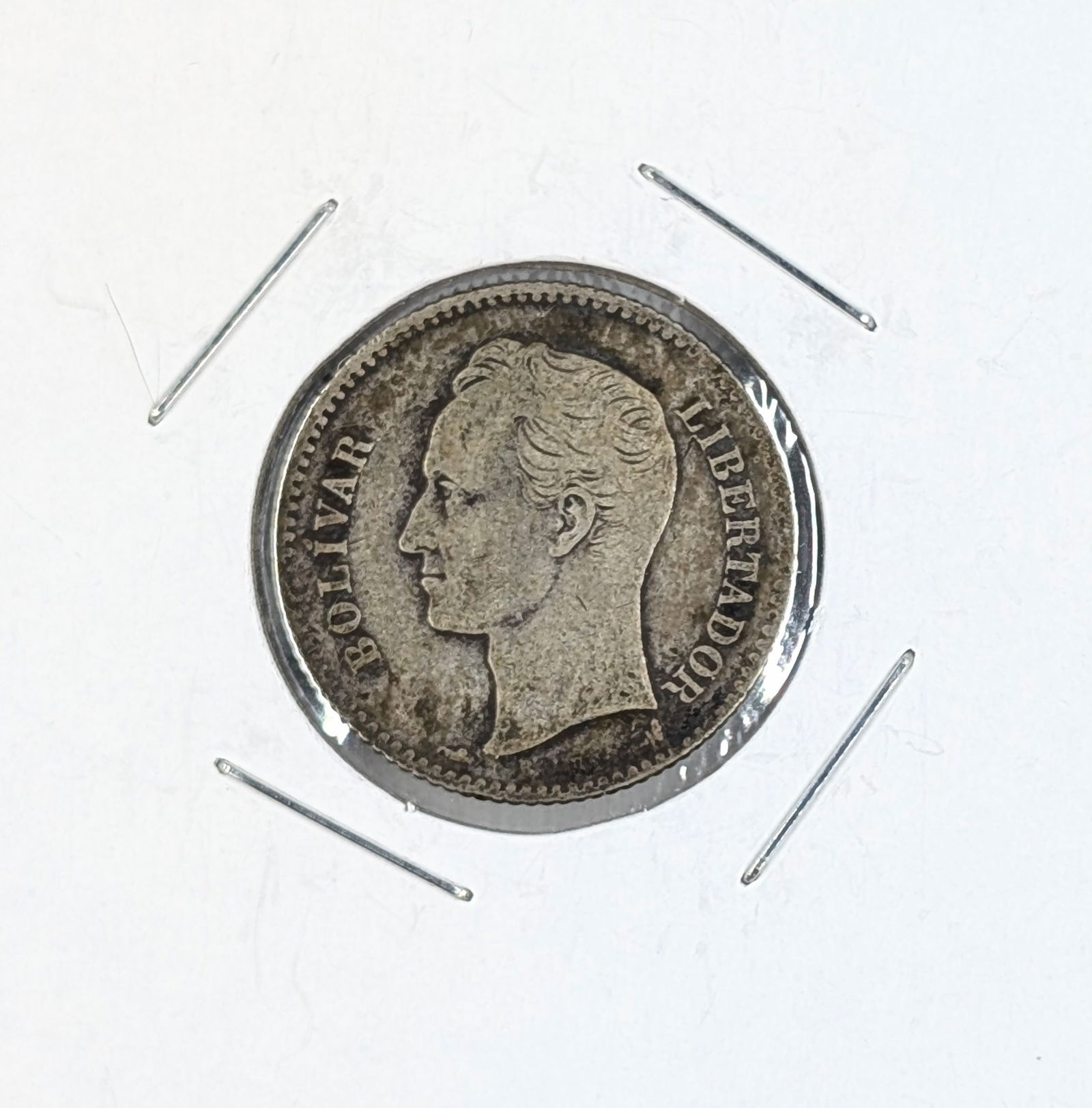 1900 Silver Venezuela 1 Bolivar - 2
