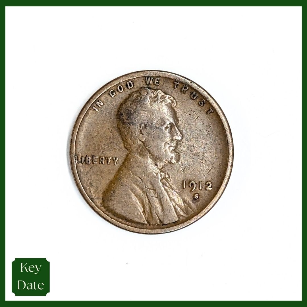 1912-S Wheat Cent - KEY DATE: Coin 