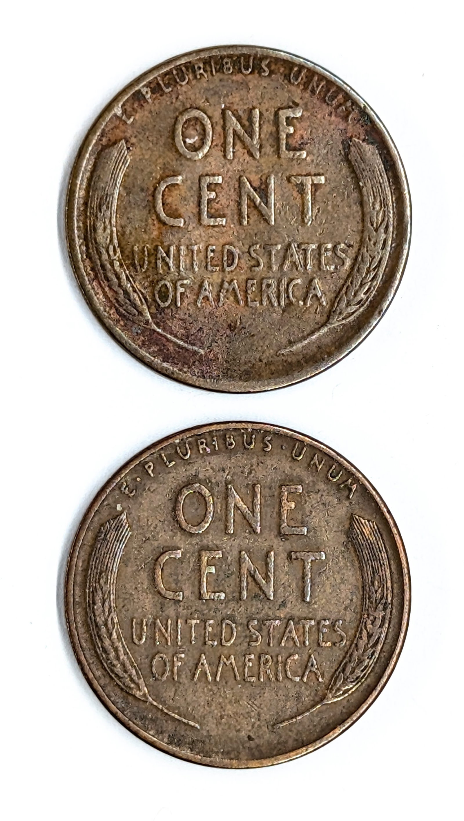 Lot of 2 Wheat Cents - 1930 D/S - 2