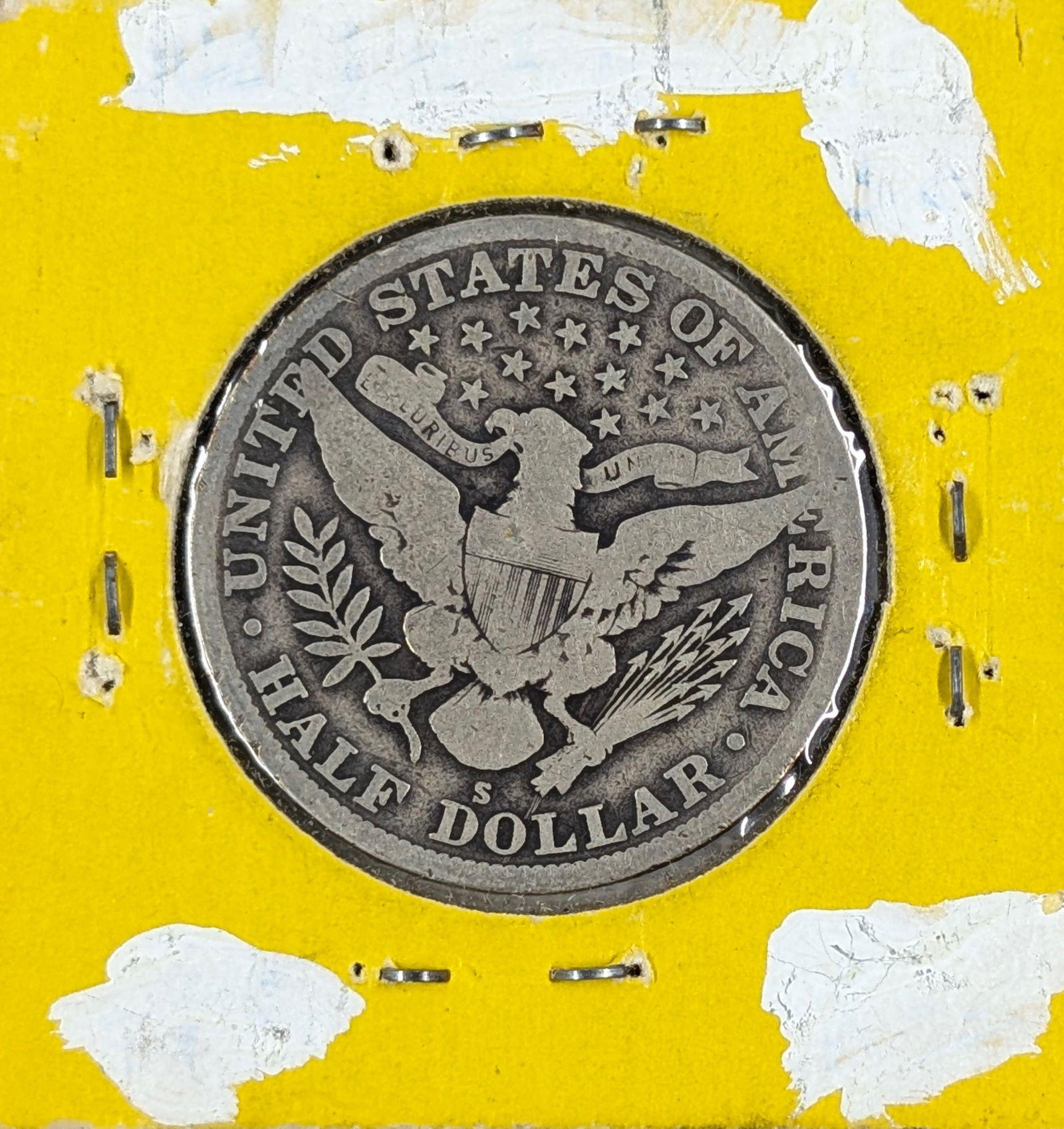 1915-S Silver Barber Half Dollar - KEY DATE - 2