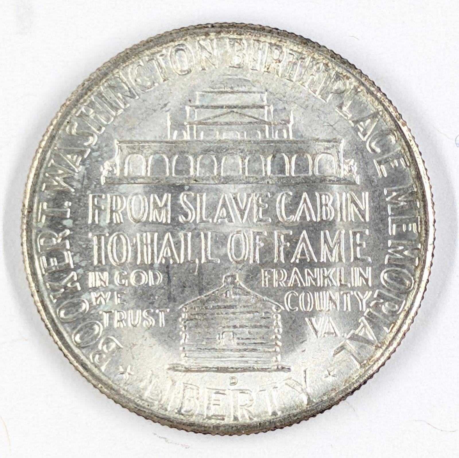 Uncirculated 1946 Silver Booker T Washington Half Dollar - 2