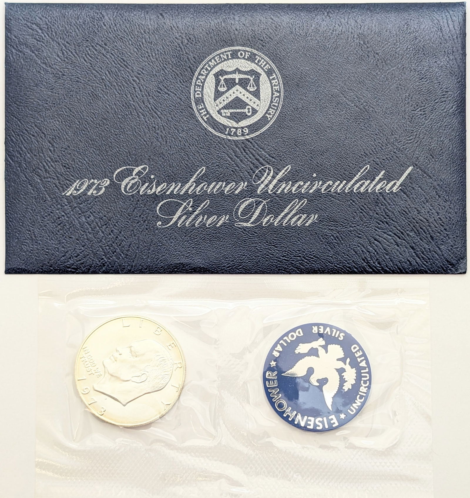 1973-S Eisenhower " Ike" Uncirculated Silver Dollar (1 of 2)