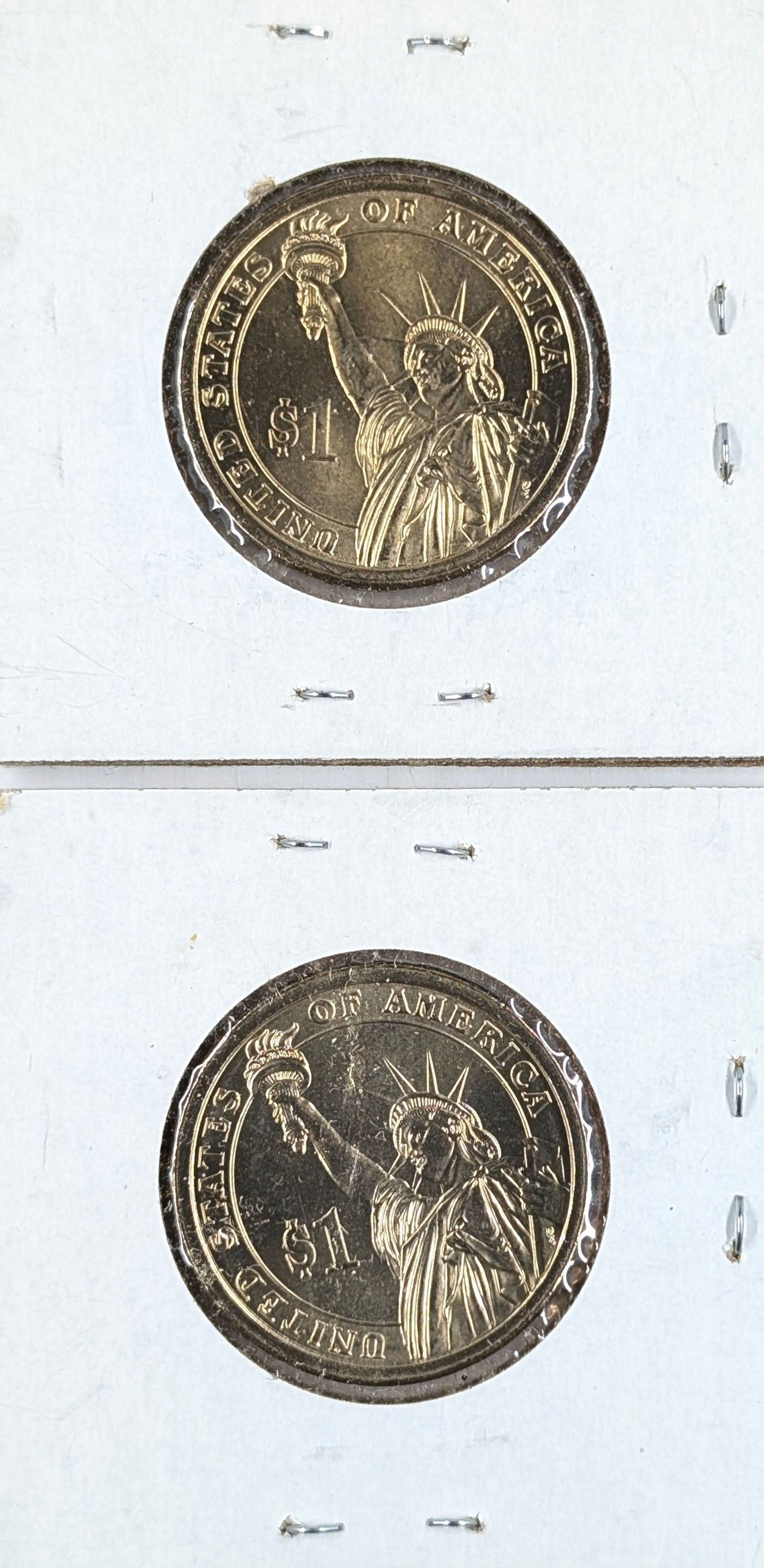 Lot of 2 Presidential 2007-D Adams Dollars - 2