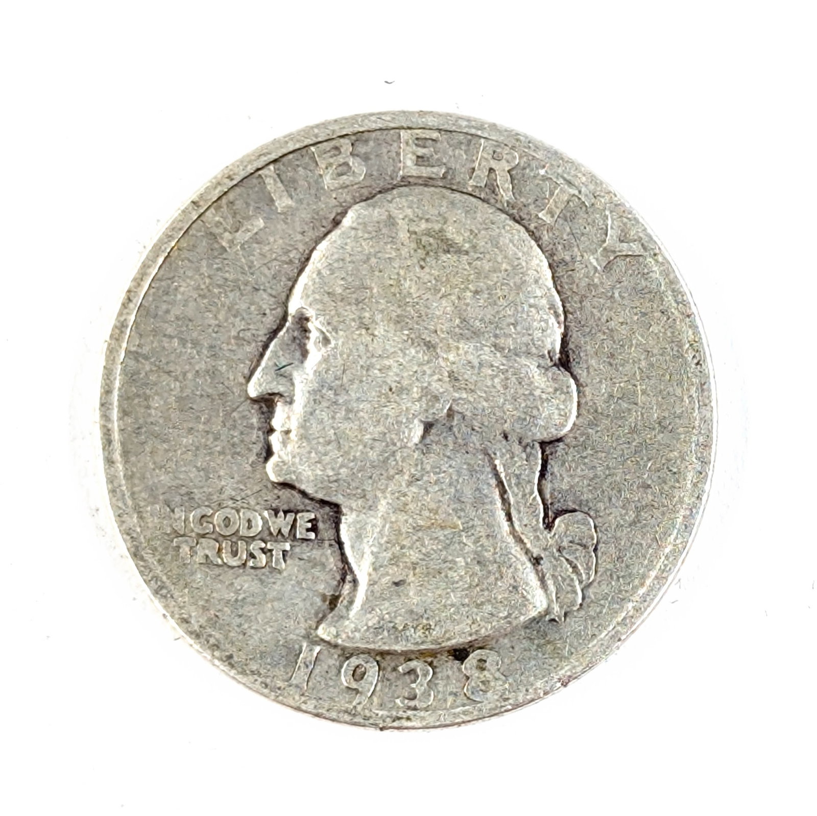 1938-S Silver Washington Quarter - KEY DATE - 3