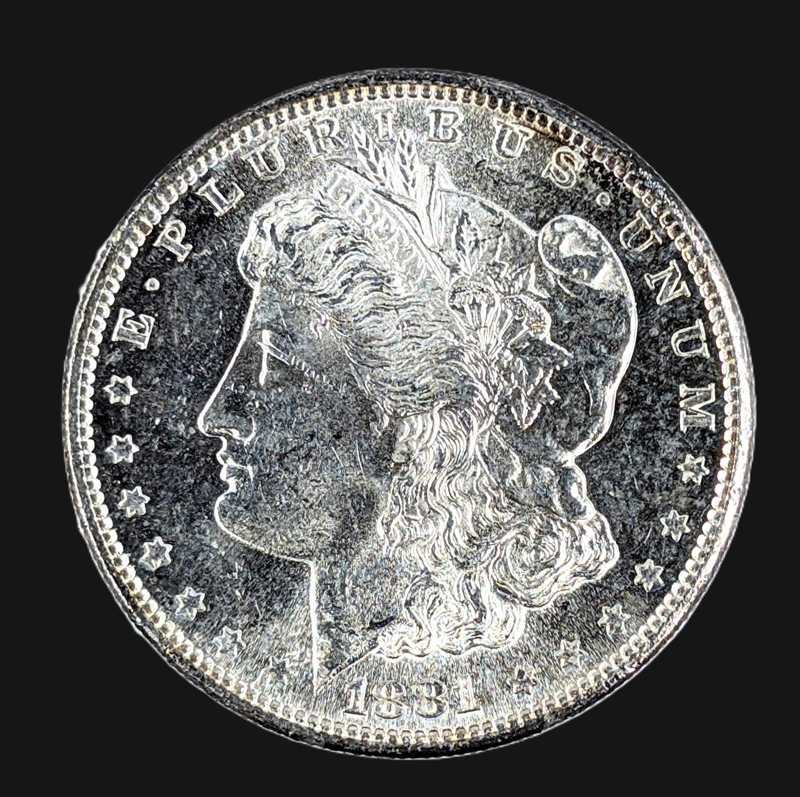 1881-S Morgan Silver Dollar: Silver 
