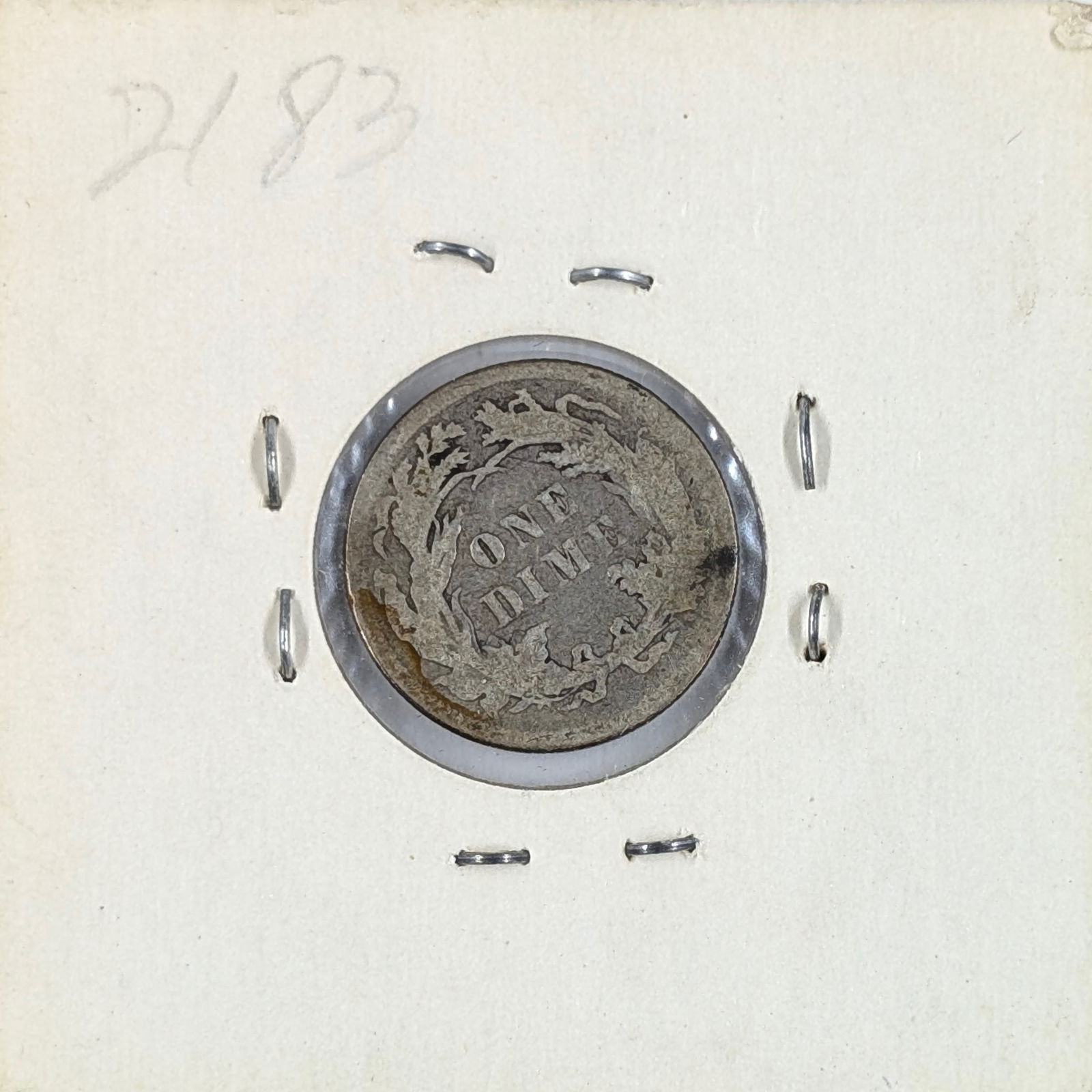 1886 Silver Seated Liberty Dime - 2