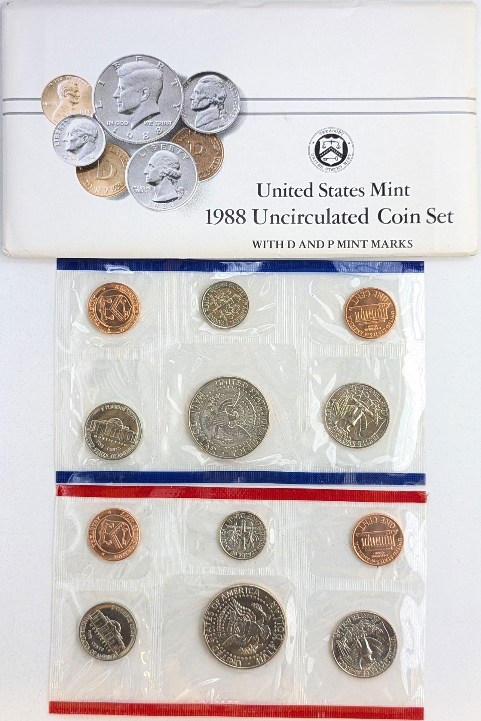 1988 US Mint Uncirculated Coin Set - 2