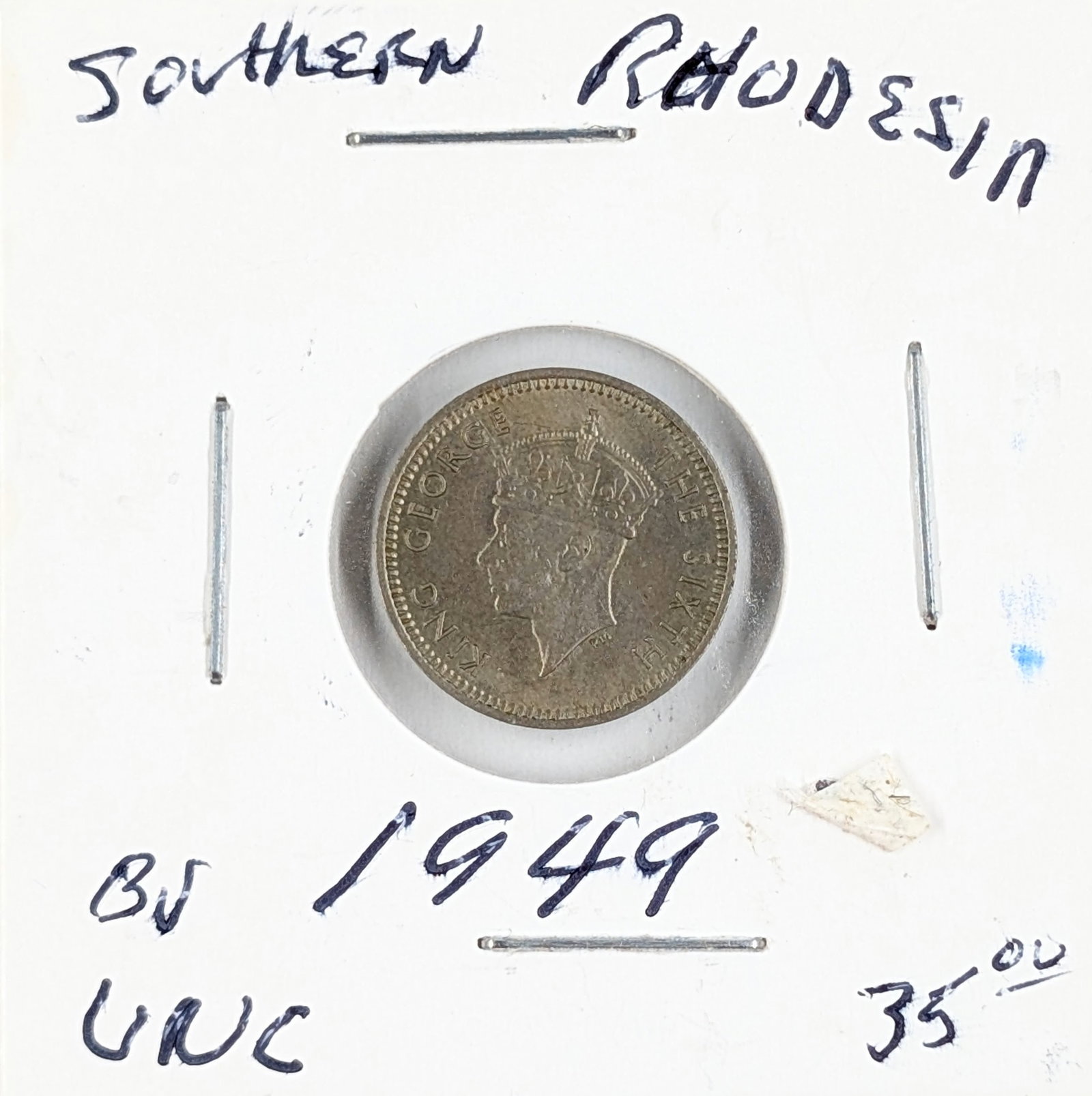 1949 Southern Rhodesia 3 Pence - Uncirculated - 2