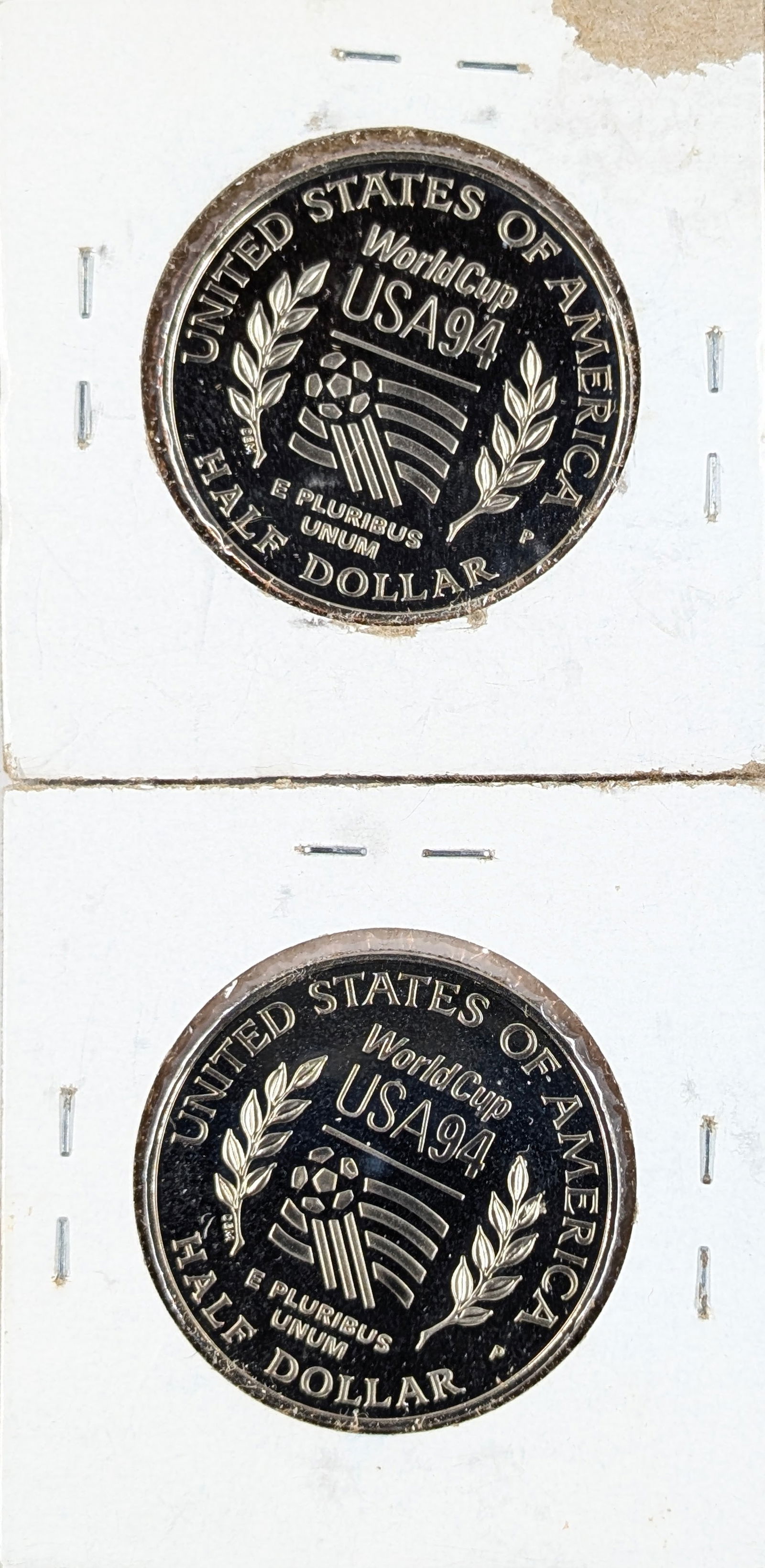 Lot of 2 Proof 1994 FIFA World Cup Soccer Half Dollars - 2