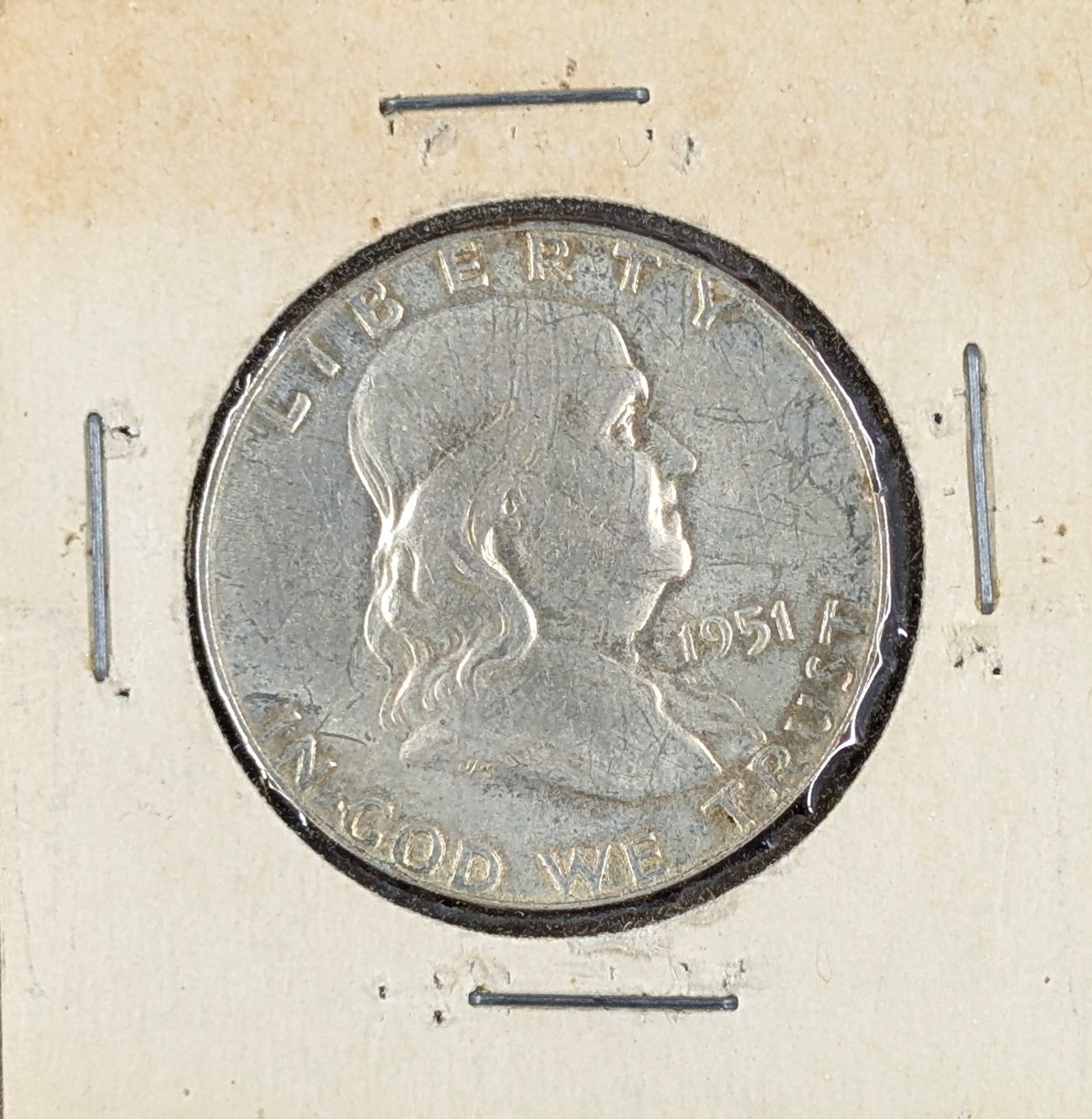 1951 Silver Franklin Half Dollar (1 of 2)