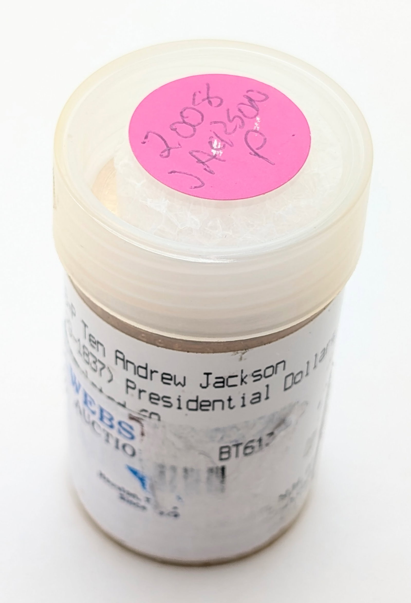 Tube of 25 - 2008-P Andrew Jackson Presidential Dollars - Uncirculated - 4