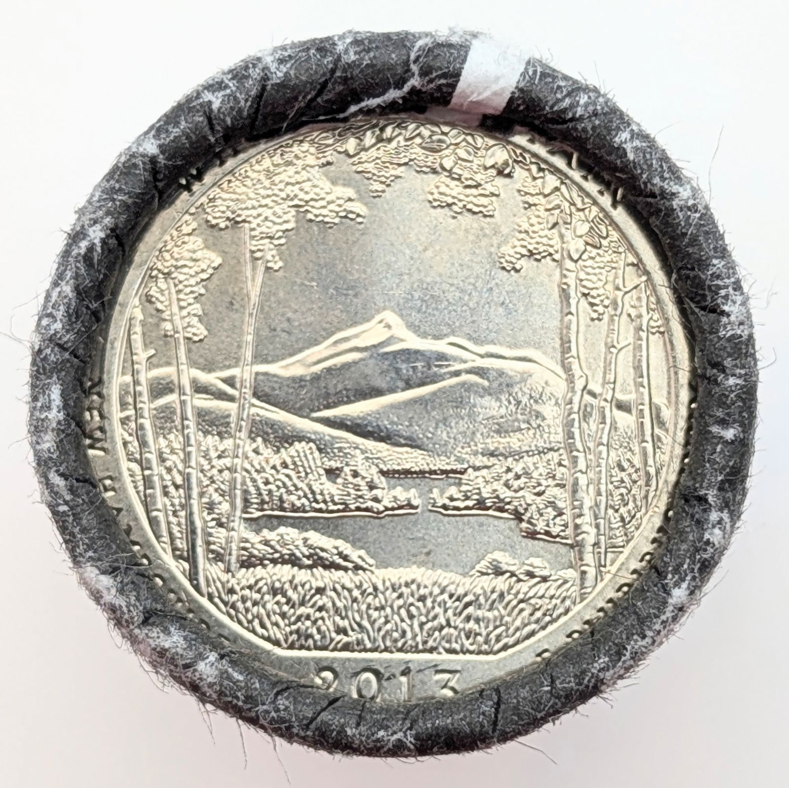 Original US Mint Roll of 40 - 2013-D America the Beautiful Quarters - White Mountain NF - 2