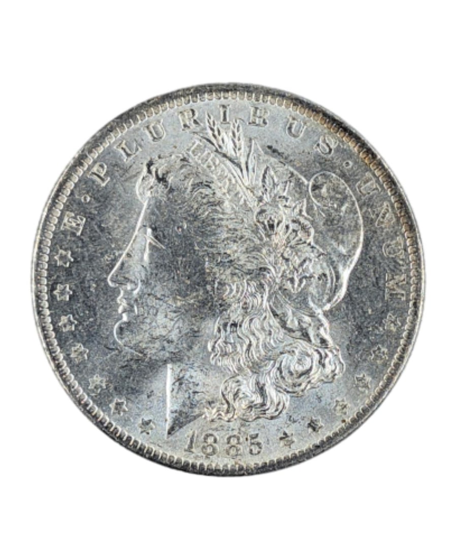 1885-O Morgan Silver Dollar- MS: _