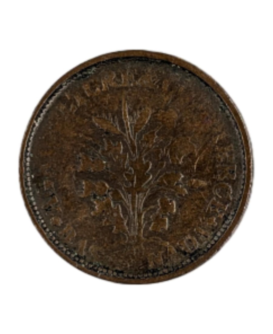 1837 Montreal Canada Bank Token "Un Sou": _