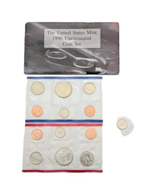 1996 US Mint Uncirculated Coin Set w/ 1996-W Dime! - 2