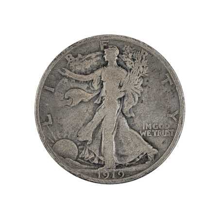 1919 Silver Walking Liberty Half Dollar Semi-key Date: _ 