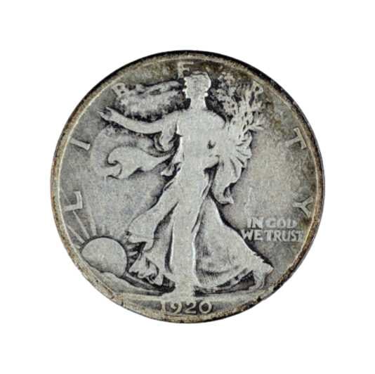 1920 Silver Walking Liberty Half Dollar- Key Date - 3