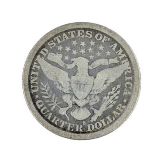 1894-S Silver Barber Quarter - 2