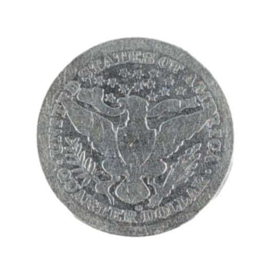 1896-O Silver Barber Quarter - 2