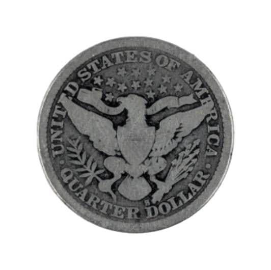 1897-S Silver Barber Quarter - 2