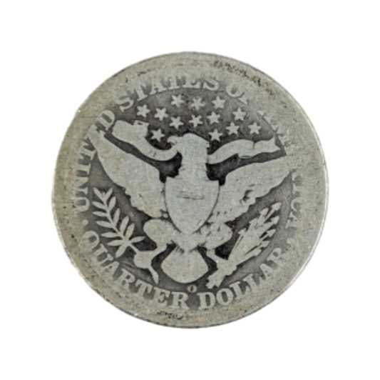 1897-O Silver Barber Quarter-Key Date - 2