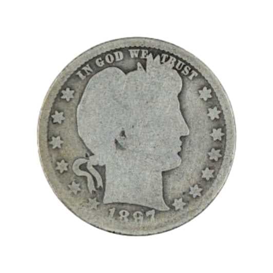 1897-O Silver Barber Quarter-Key Date - 3