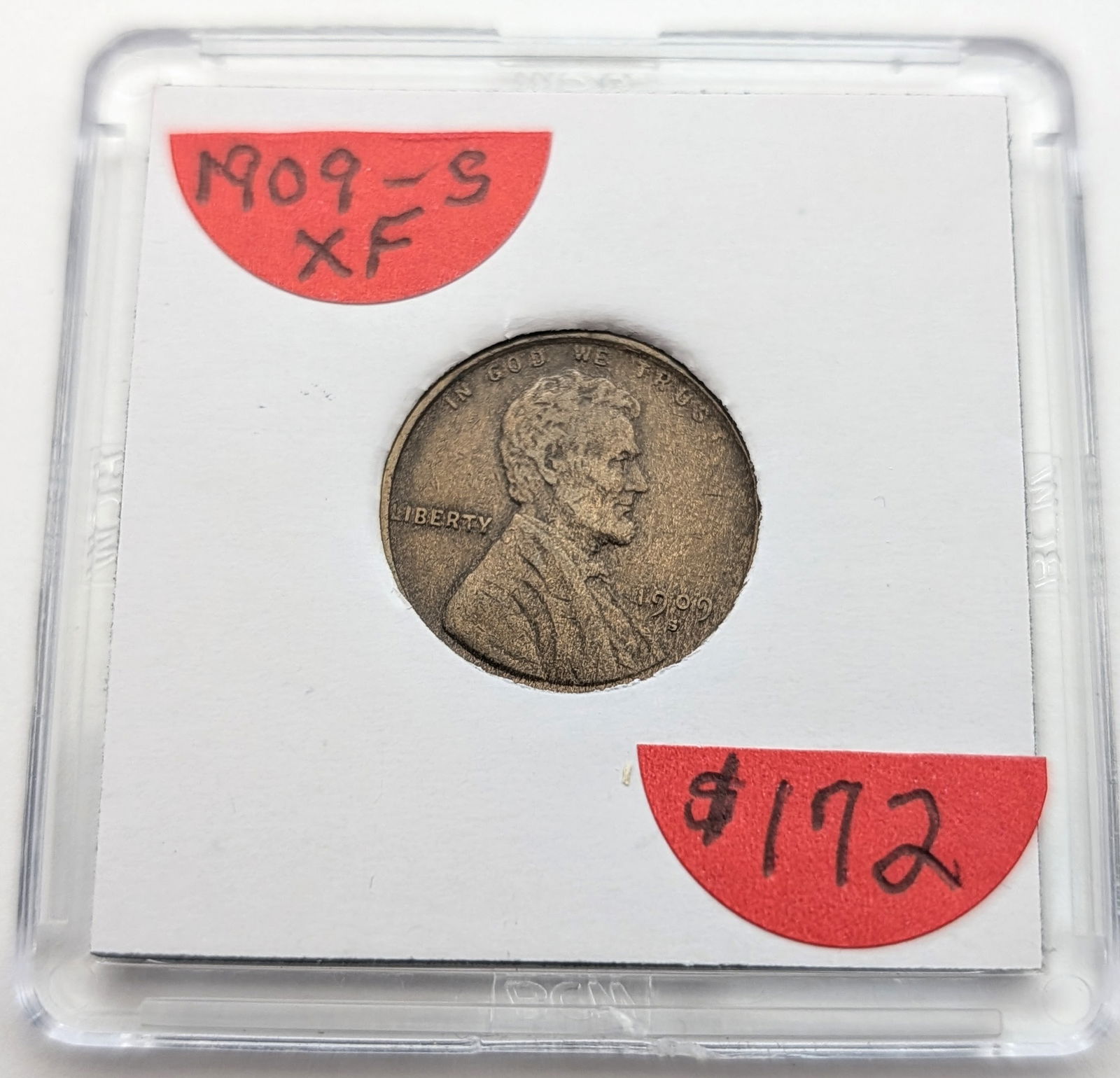 1909-S Wheat Cent- Key Date - 3