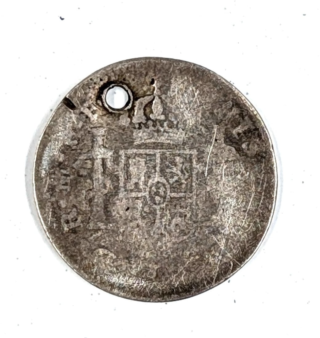 1782 Spanish Real Silver Coin - 4