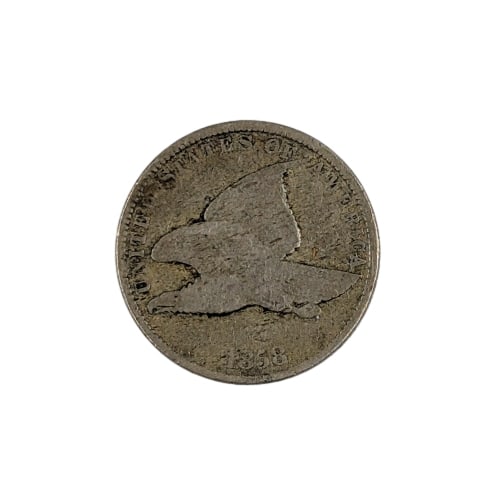 1858 Flying Cent- Small Letters: _