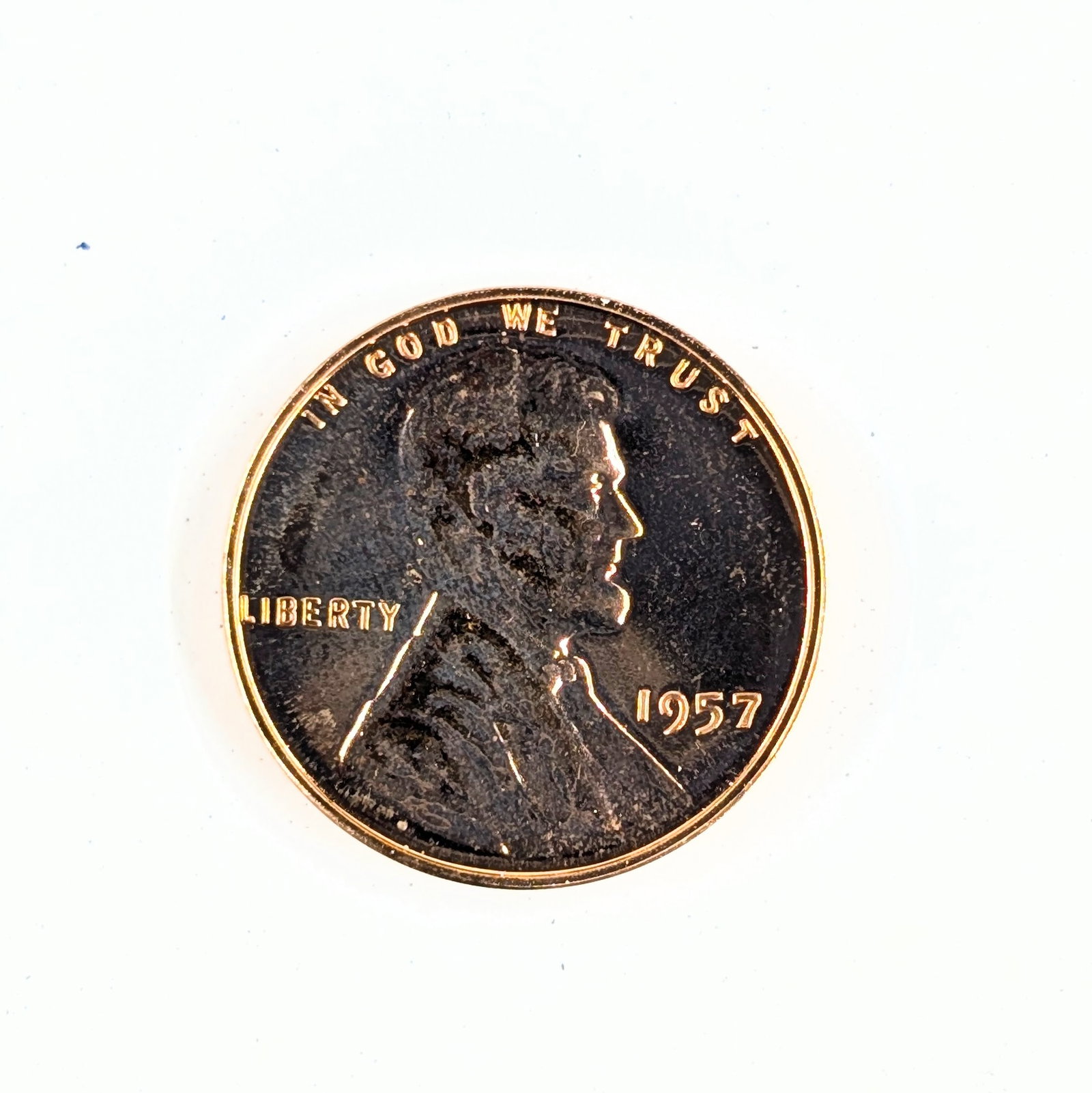1957 Proof Wheat Cent: _ 