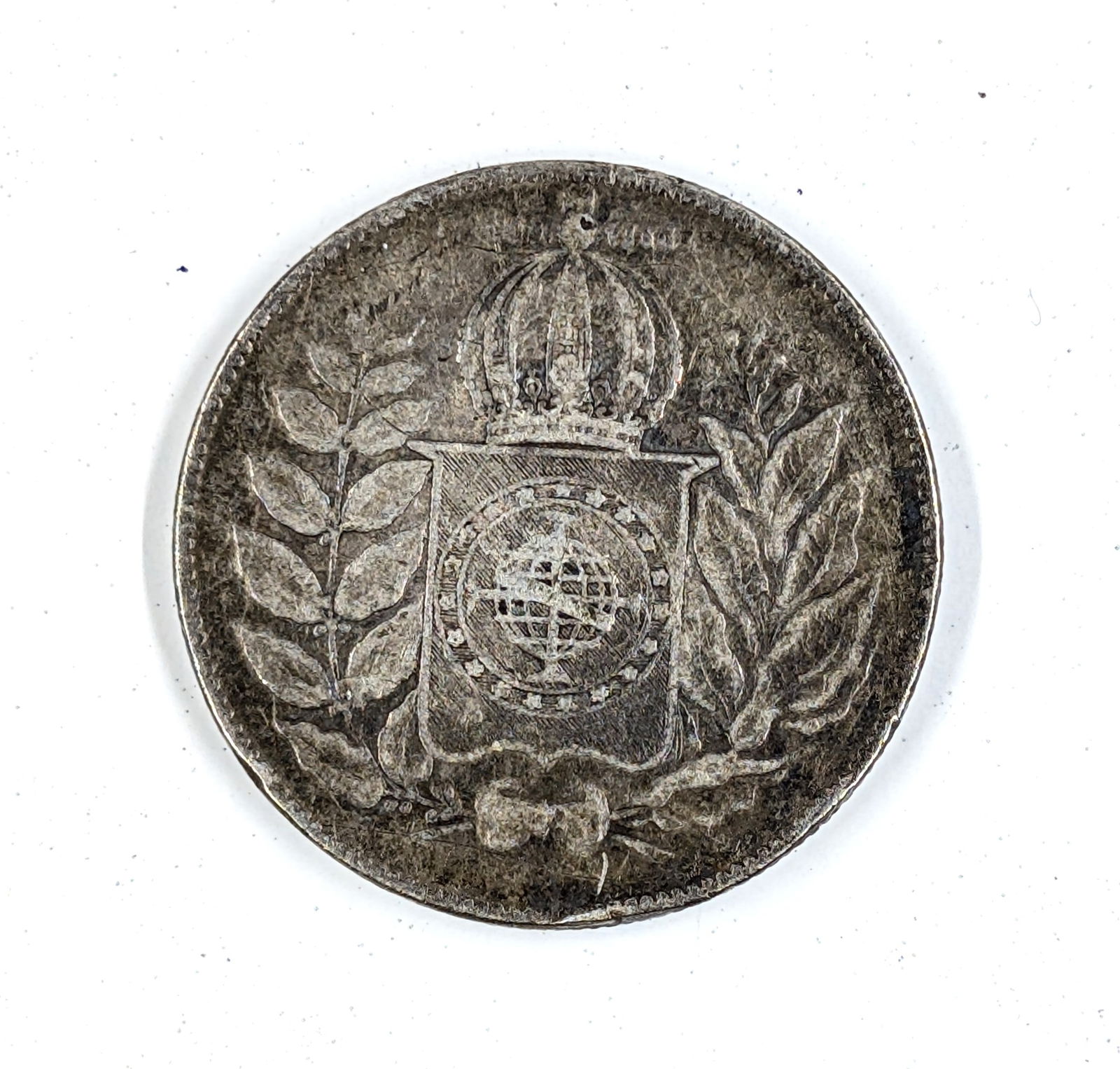 1852 Silver Brazilian 500 Reis: .917 Silver 