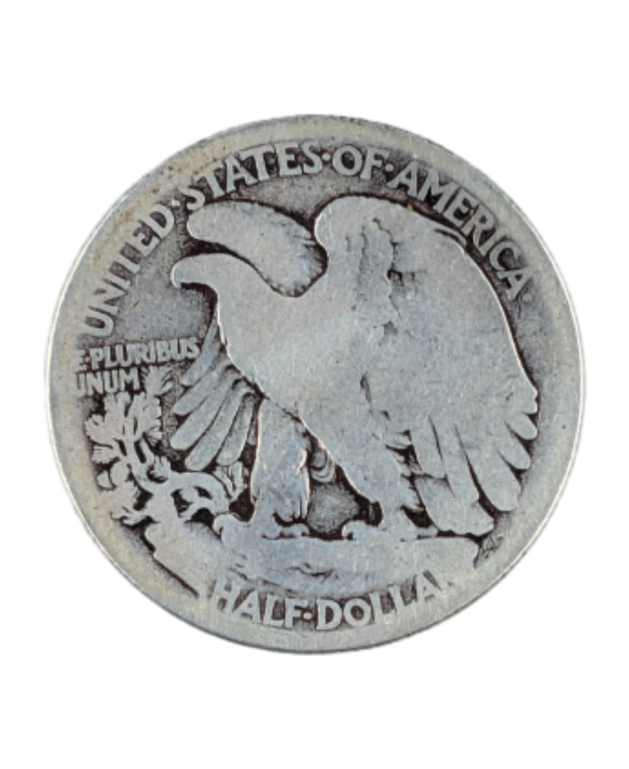 1916-D Silver Walking Liberty Half Dollar- Key Date - 2