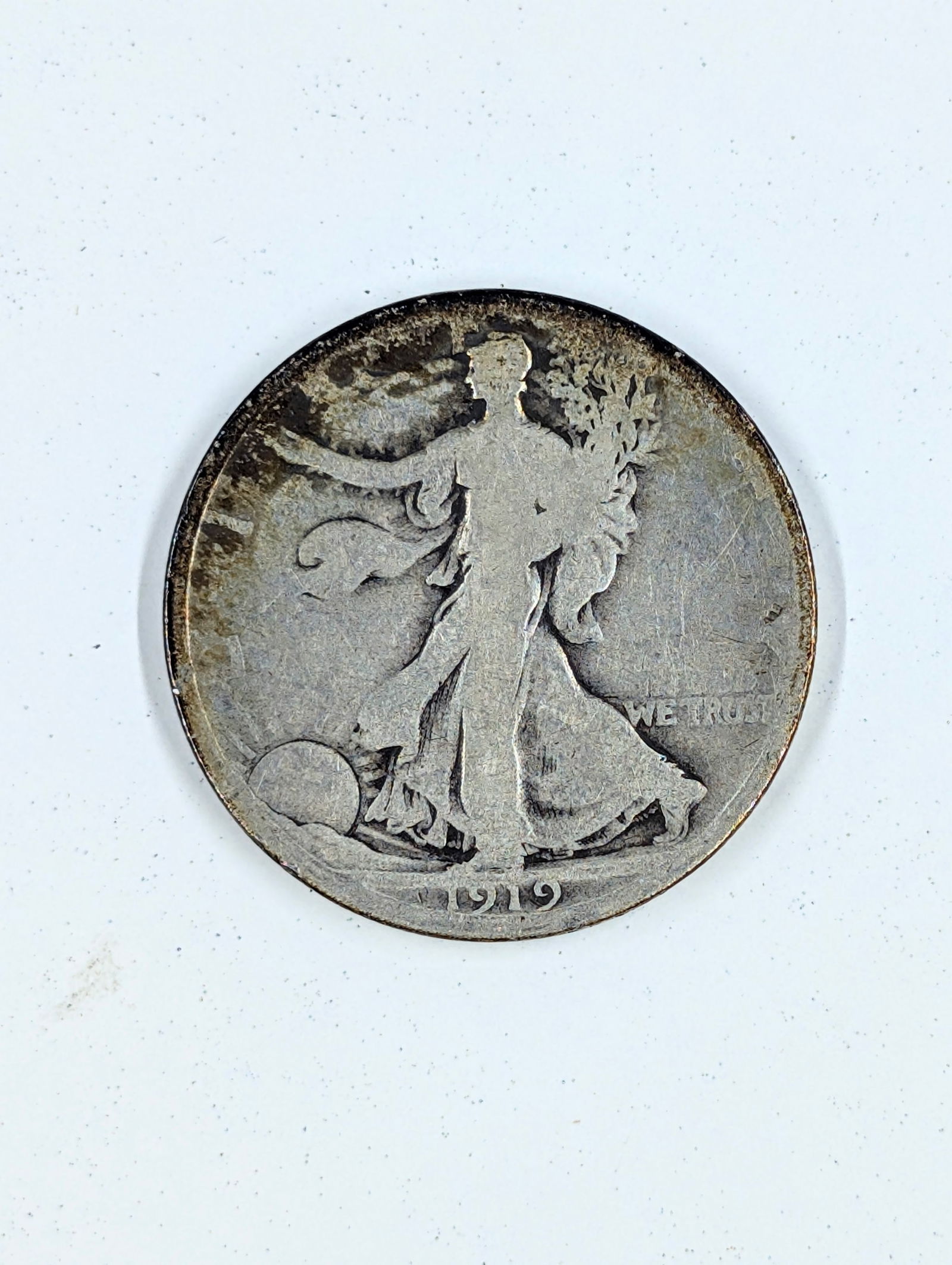 1919-D Silver Walking Liberty Half Dollar- Key Date: _ 