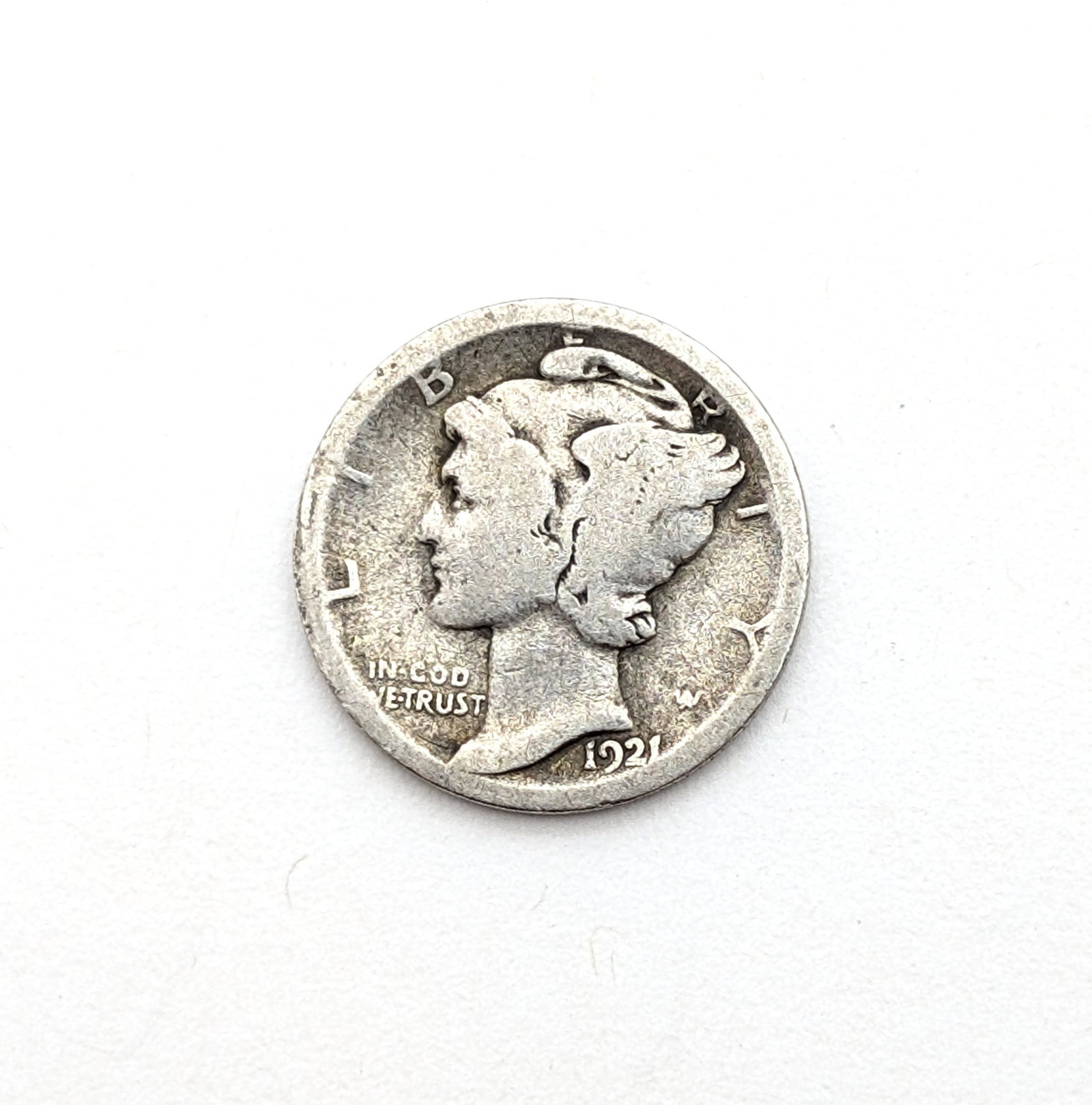 1921-D Silver Mercury Dime- Key Date: _ 