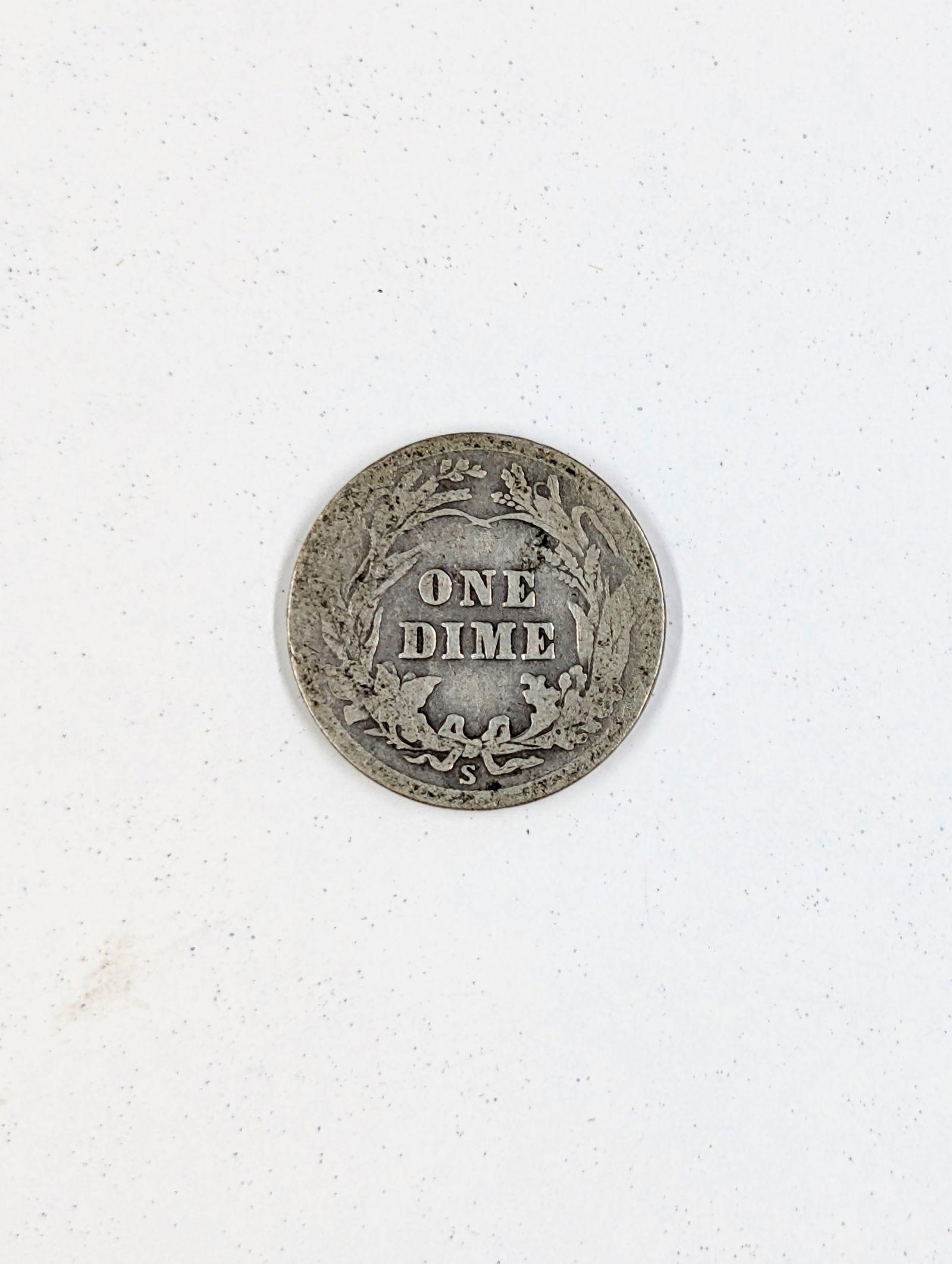 1915-S Silver Barber Dime- Key Date - 2