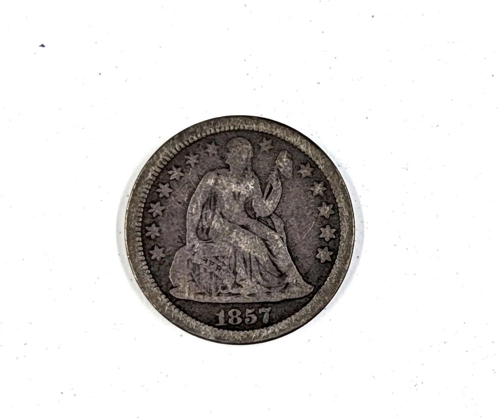 1857 Seated Dime - Great Toning! - 2