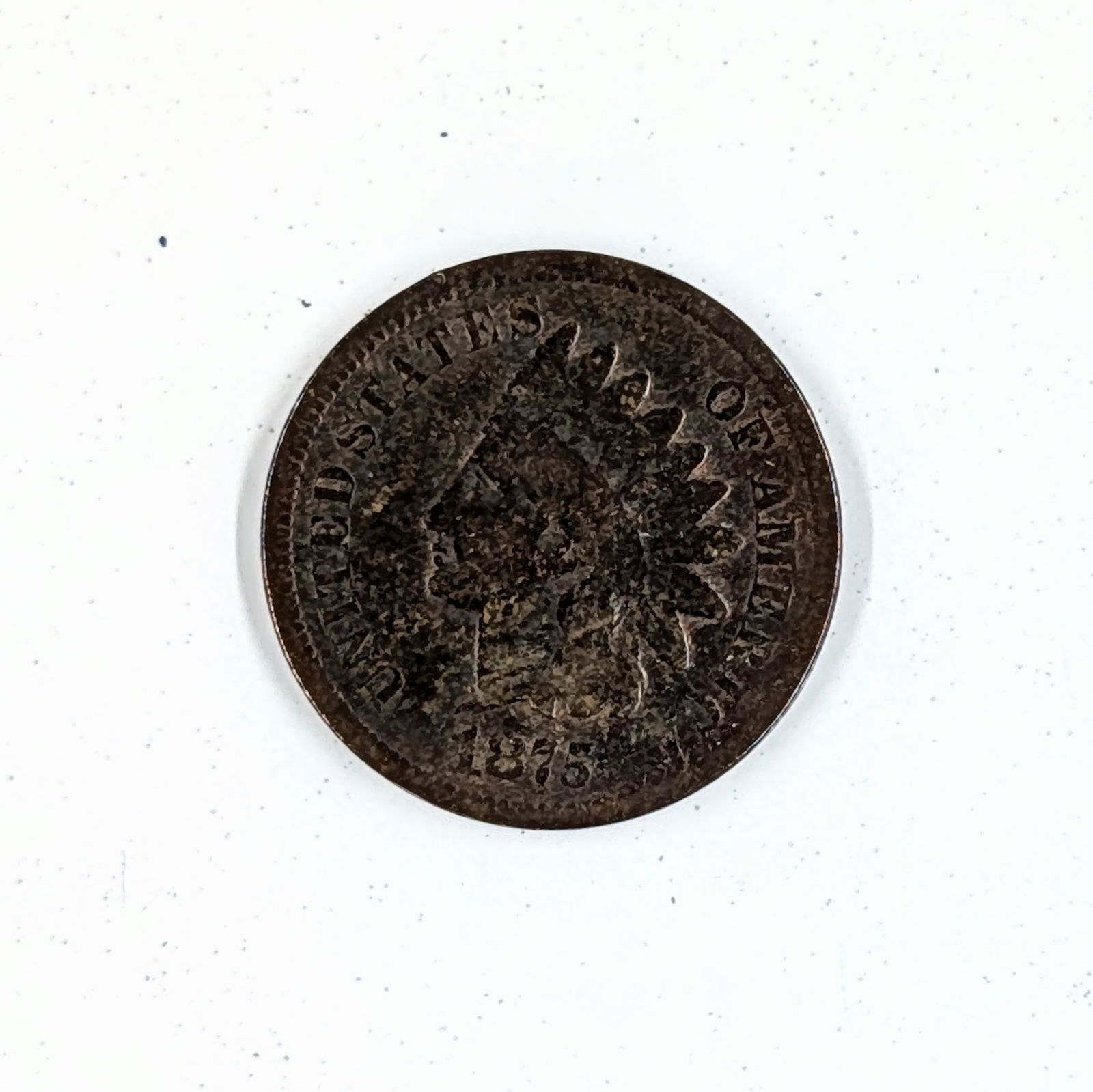 1875 Indian Head Cent- Toned - 2