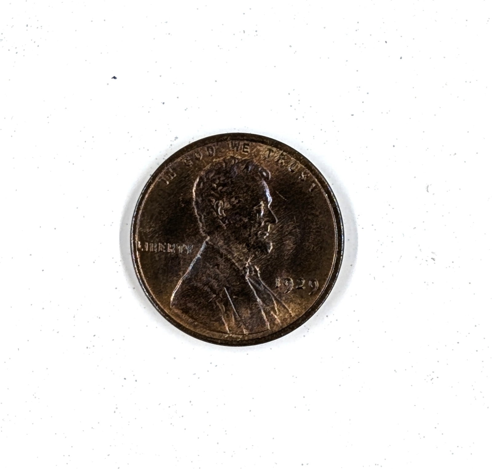 1929 Wheat Cent - BU Toned Reverse!: _