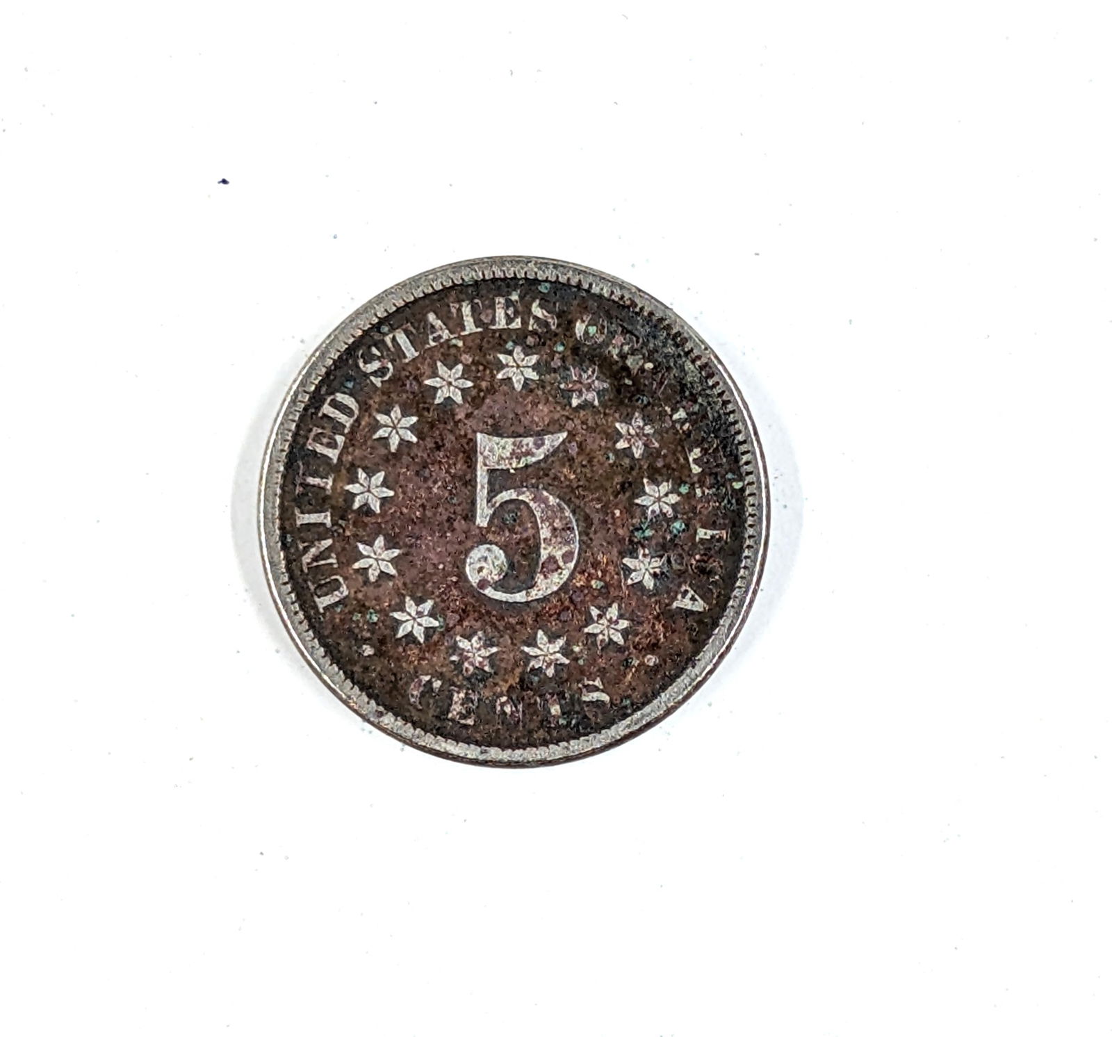 1869 Shield Nickel - 2