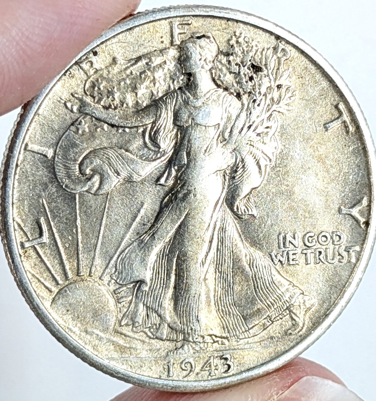 1943-S Silver Walking Liberty Half Dollar: _ 