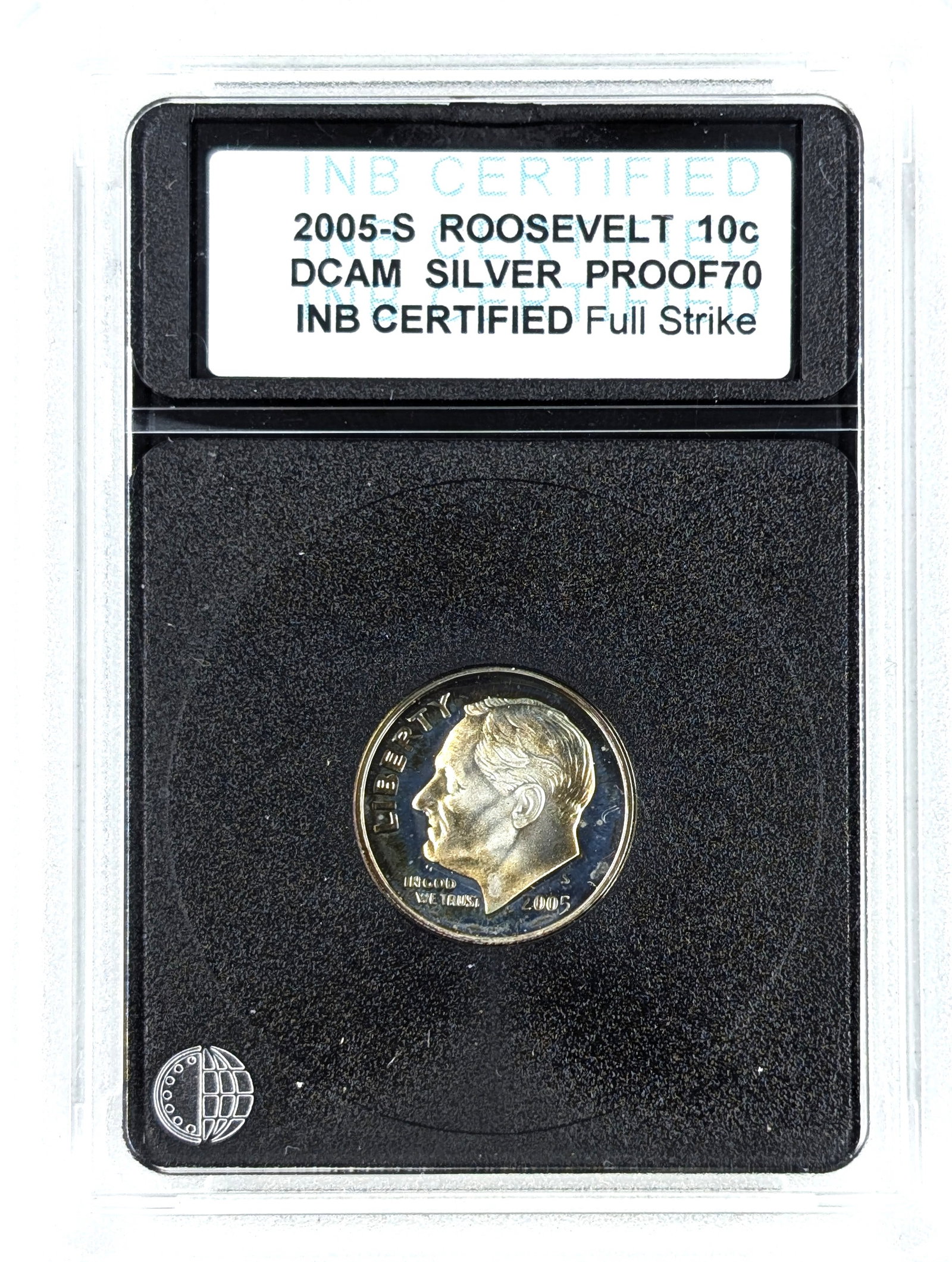 INB 2005-S Proof 70 Silver Roosevelt Dime-Toned: _ 