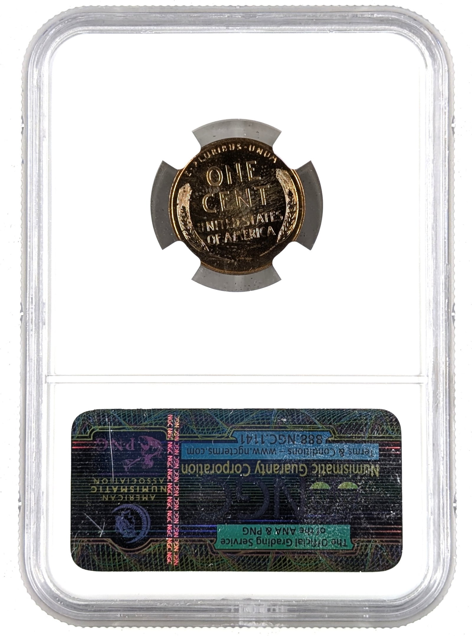 NGC 1941 PF62 RB Wheat Cent- Toned - 2