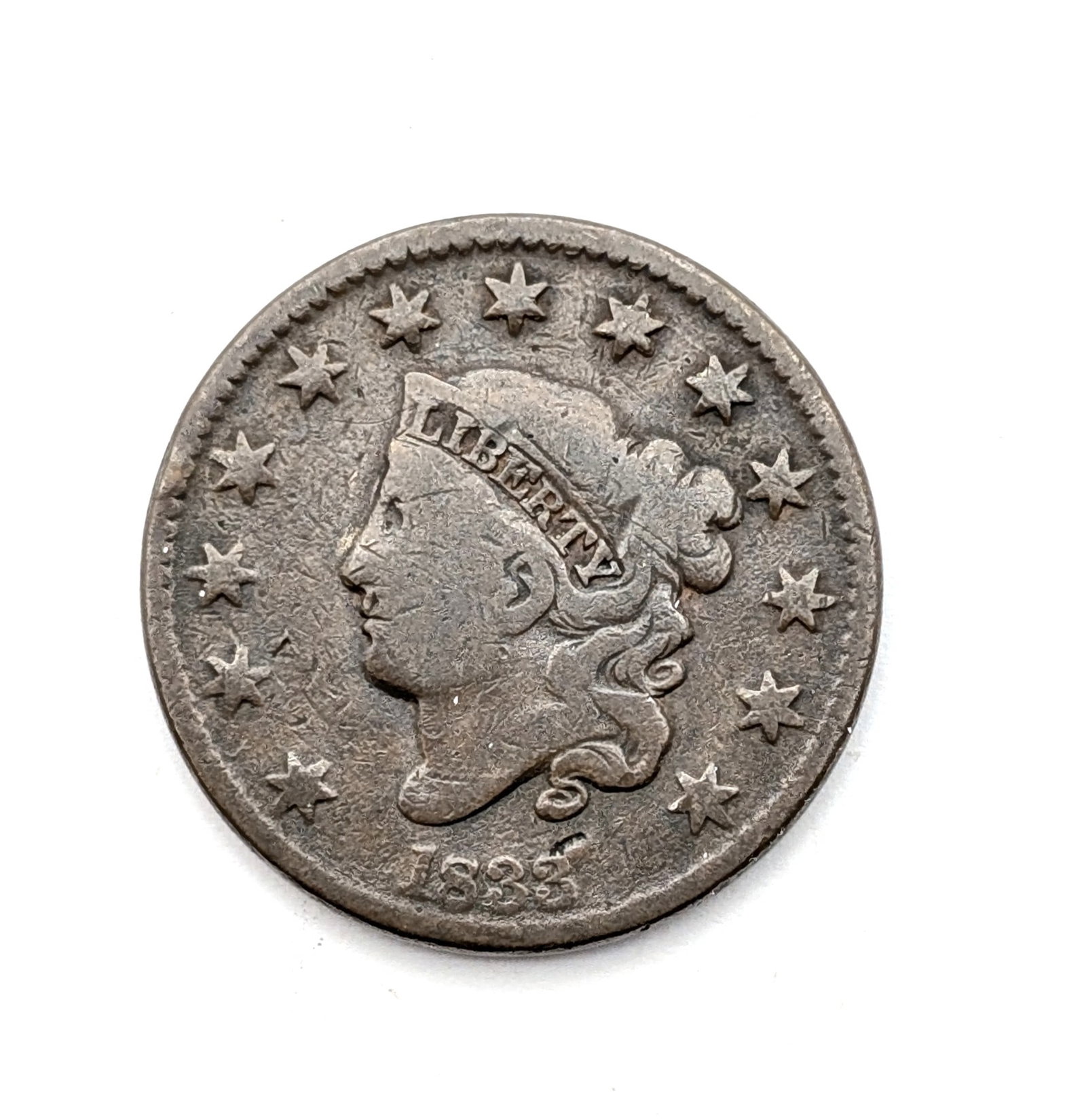 1833 Large Cent: _ 