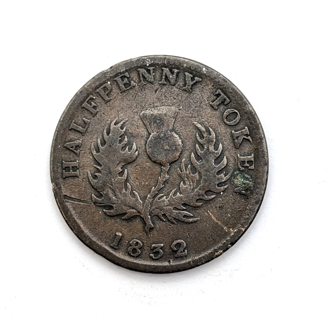 1832 Nova Scotia Half Penny: _ 
