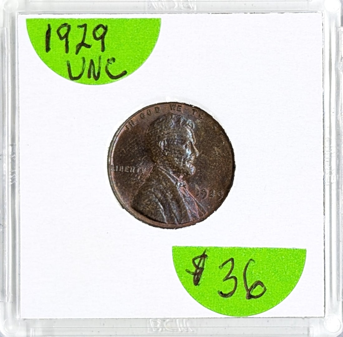 1929 Uncirculated Deep Purple Toner!: _ 