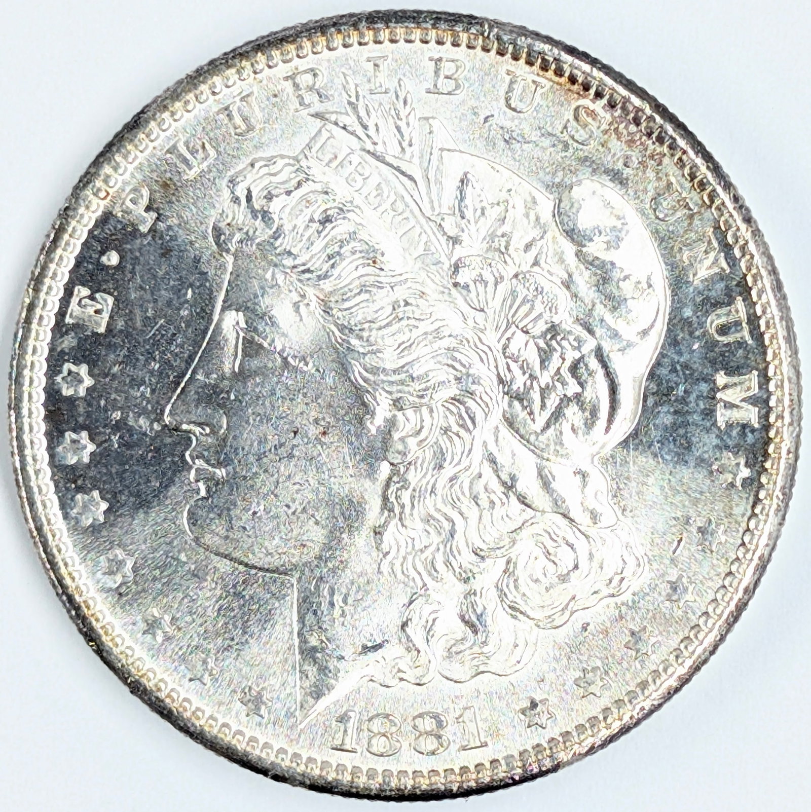 1881-S Morgan Silver Dollar - Uncirculated: Silver 