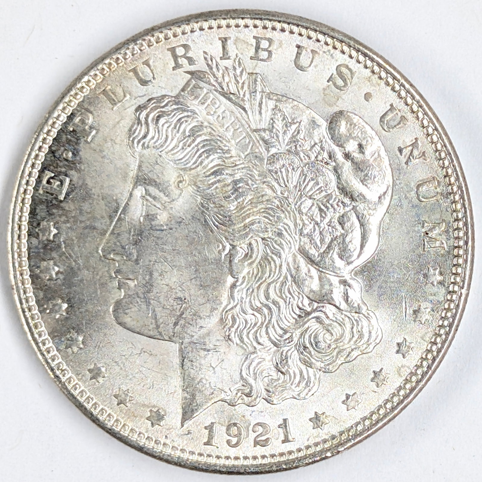 1921 Morgan Silver Dollar: Silver 